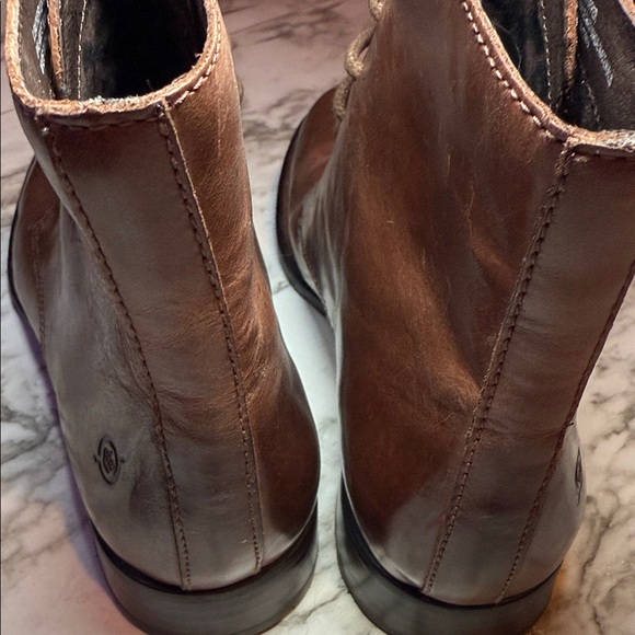 Born Dark Brown Leather Lace Up Moto Boots NWOT SZ 8.5 - Picture 7 of 14
